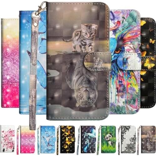 Flip Leather Case s For Fundas Huawei mate 10 lite case For coque Honor 9i Case Honor 9N Cover 3D panda Wallet Stand Phone Case