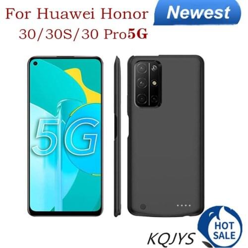 KQJYS Power Bank Battery Charging Case For Huawei Honor 30 30S 5G Portable Battery Charger Case For Honor 30 Pro 5G Battery Case