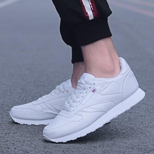 Big Size 36-50 Men Vulcanized Shoes Rubber Bottom Anti-skid Leather Sneakers Black Flat Women Casual Shoes Chaussure Homme Femme