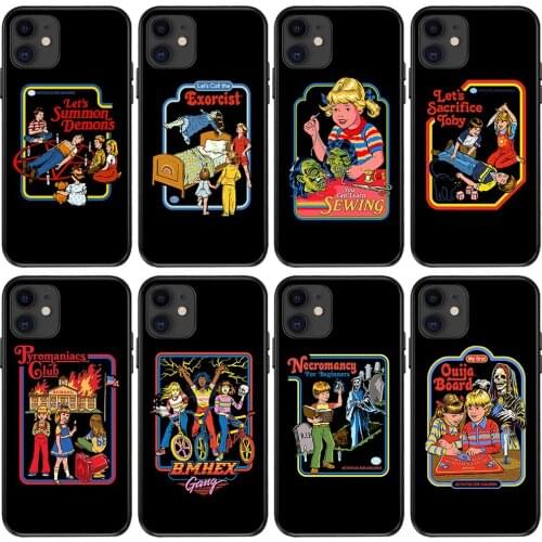 Fashion Case For iPhone 12 11 Pro Max Graffiti Cute Cartoon Tattoo Silicone Case For iPhone 7/8 Plus X XS SE2020 Gift Phone Case