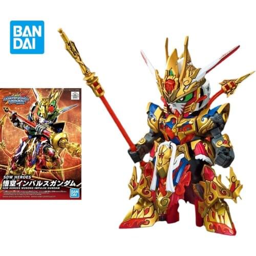 Bandai Gundam Model Kit Assemble Figure SD BB Goku Gundam Anime Character New 8cm Action Dolls Collectibles Childrens Toys