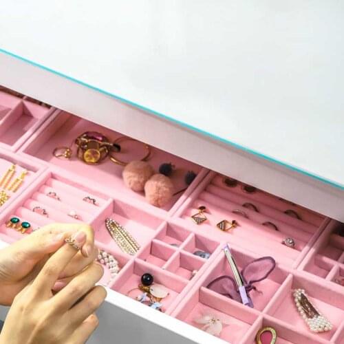 Ring Display Holder Velvet Jewelry Display Tray Bracelet Necklace Earrings Watch Anklet Display Pad