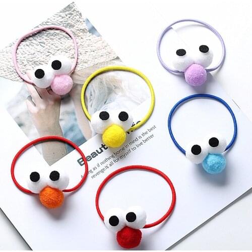 30pcs Pom Pom Hair Tie/Scrunchie kawaii Pom Pom hairband, ball elastic hair band,ponytail holder hair accessory