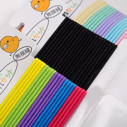 1 pack Women Girl Candy colors Elastic Hair Rubber Rope Scrunchie Ponytail Holder Bands hairband Accessories
