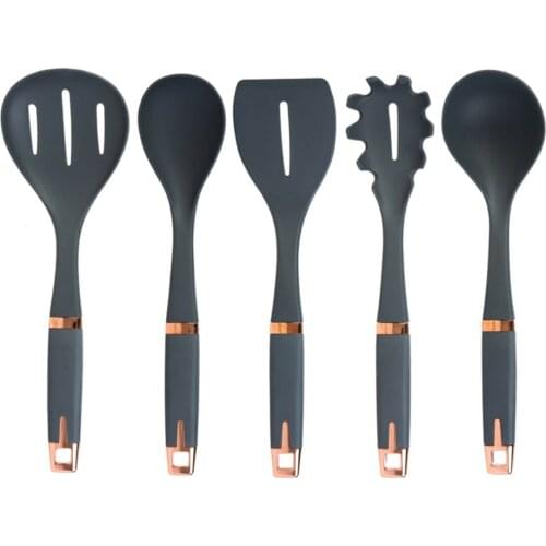 Gray 6 Piece Service Set Kitchen Accessories Baking Cooking Tools Kitchenware Cookware Nonstick