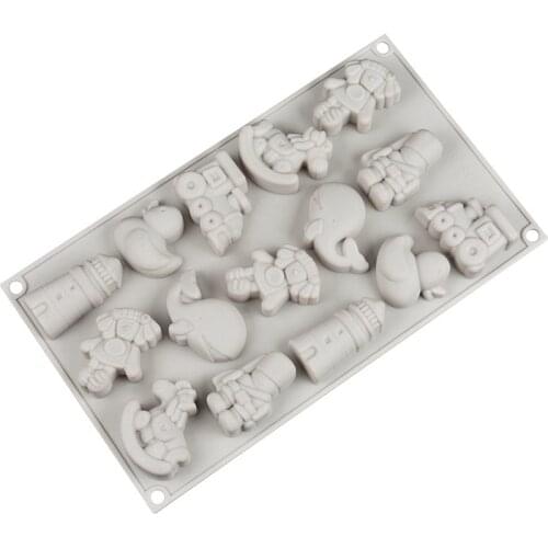 New Animal Toy Shape Cake Silicone Mold For Mousse Chocolate Fondant Cake Decoration Baking Tools DIY Soap Molds