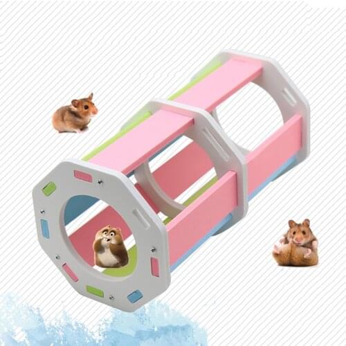 Hamster Tunnel Toy Colorful Funny Guinea Pig Hamster Tube Toy Tunnel Hamster Toys Tunnel Hamster Cage Accessories