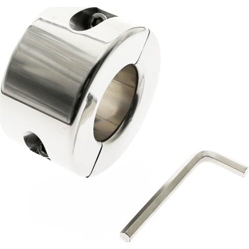 Heavy Duty 980g Heavy Stainless Steel Scrotum Ball Stretchers Testicle Penis Ring Metal Locking Pendant Weight Sex Toys for Men