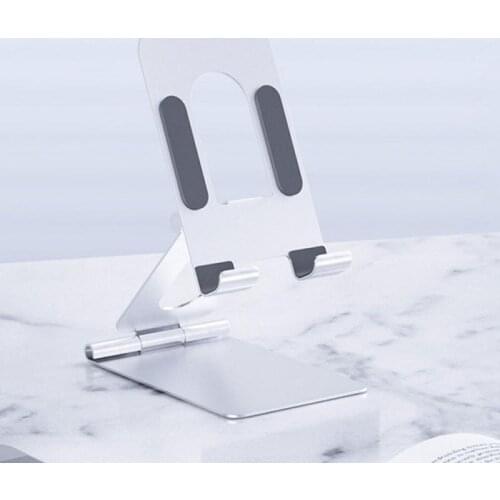 Universal Adjustable Mobile Phone Holder For IPhone Huawei Xiaomi Luxury Metal Phone Stand Desk Tablet Folding Stand Desktop