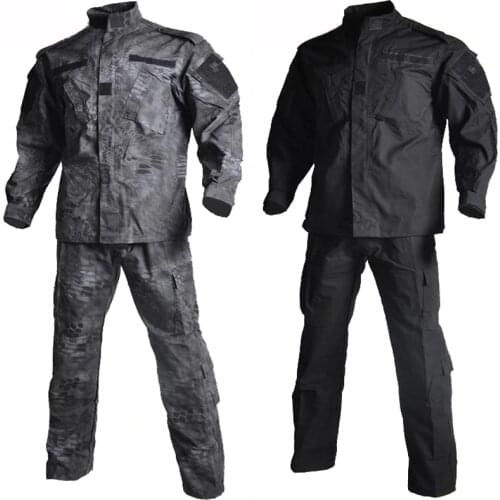 Military Uniform Shirt + Pants Outdoor Airsoft Paintball Multicam Tactical Ghillie Suit Camouflage Army Combat Hunting Clothes