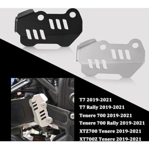 Tenere700 Heel Protective Cover Guard FOR YAMAHA TENERE 700 Rally T7 Rally 2019 2020 2021 Rear Brake Master Cylinder Guard Cover