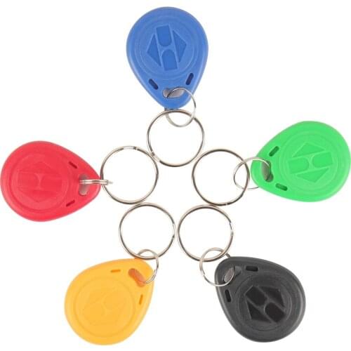 125Khz Proximity RFID EM4305 T5577 Smart Card Read and Rewriteable Token Tag Keyfobs Keychains Access Control