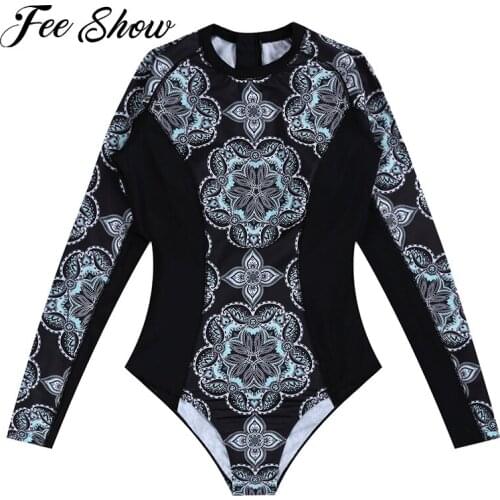 2021 Sexy Female One-piece Swimming Suits Beach Bikini Swimwear Back Zipper Floral Print Monokini Padded Bathing Surfing Suits