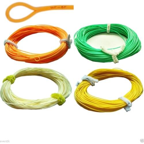 Aventik Weight Forward Floating Fly Fishing Line with PVC Loop 4 Colors Colors Fishing Line Trout Fly Line Casting Line L