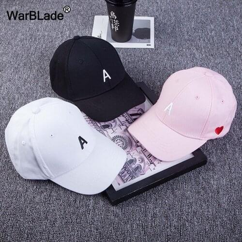 A Embroidery Baseball Cap For men women Heart Casual Snapback Hip Hop Cap boy girls Gorras Dad Hat casquette bone WarBLade