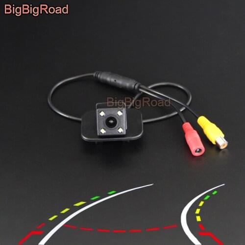 BigBigRoad Car Intelligent Dynamic Track Rear View Backup CCD Camera For Mazda CX-3 CX3 2014 2015 2016 2017 2018 Night Vision