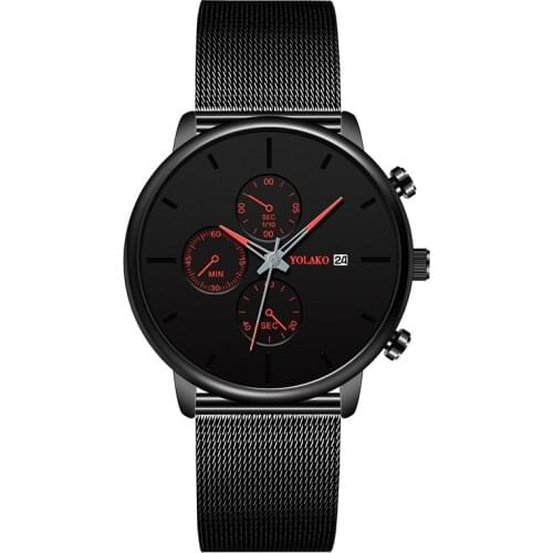 British Style 2021 Fashion Alloy mesh belt watches for men luxury casual homme cadeau Relogio Masculino Montre homme Top Brands