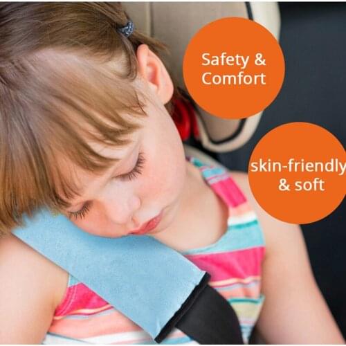Children Safety Strap Micro-suede Fabric Car Seat Belts Pillow Shoulder for Opel Astra VAUXHALL MOKKA Zafira Insignia Vectra Ant