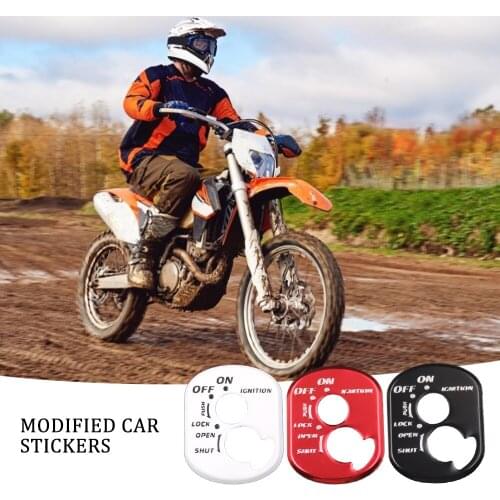 Electric Ignition Switch Ignition Lock Metal Sticker For HONDA Wuyang Dreams Jia Yu 110T WH100T 125T Modified Car Accessories