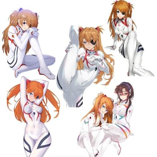 Personality Cute Bodysuit Cameltoe Souryuu Asuka Langley Decal Various Auto Car Sticker Cartoon Anti Scratch Film Waterproof PVC