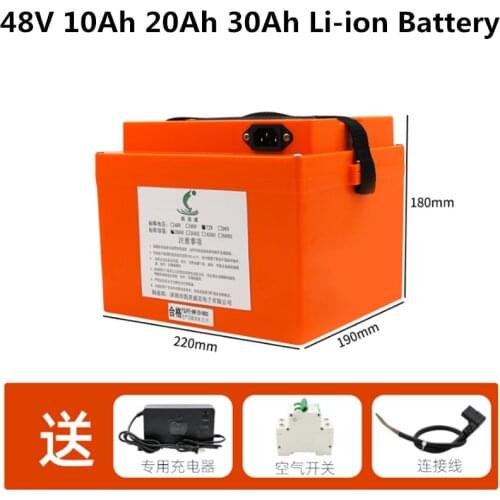 GTK 48v 10Ah 20Ah 30Ah Li-ion battery for Battery car electric tricycle Motorcycle Scooter Solar Storage system +3A charger