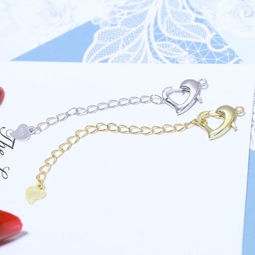 925 Silver Fashion Jewelry Findings Wholesale Necklace Bracelet Clasps and Hooks Jewellery Accessory Parts Settings, 3pcs/lot