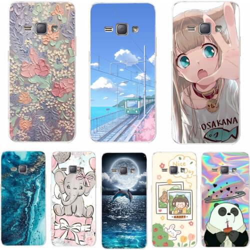 Soft TPU Case for Samsung Galaxy J1 2016 J120 SM-J120F back cover 360 full protective printing Galaxy J1 2016 coque