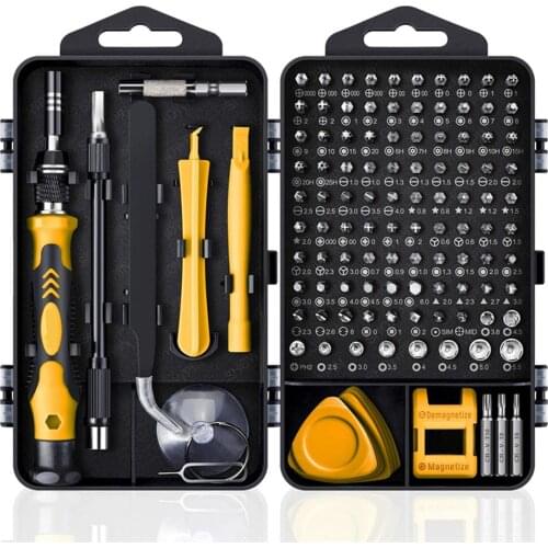 Computer Repair Kit,122 in 1 Magnetic Laptop Screwdriver Kit, Precision Screwdriver Set, Small Impact Screw Driver Set with Case