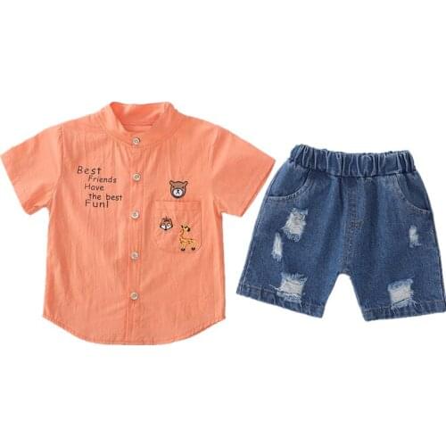 New Summer Baby Boy Clothes Suits Children Cotton Letter Shirt Shorts 2Pcs/sets Toddler Fashion Costume Infant Kids Tracksuits