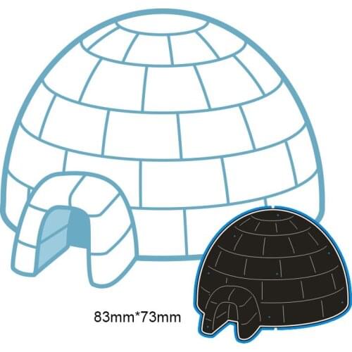 83*73mm Snow House New Metal Cutting Dies for Card DIY Scrapbooking Stencil Paper Craft Album Template