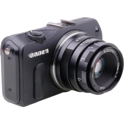 RISESPRAY Camera Lenses 35mm f1.7 Lens APS-C Fixed Focus Lens For Canon EOS-M Mount CameraHot Sale Free Shipping