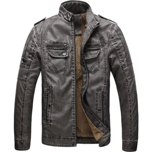 Autumn Winter Plus Size Mens Casual Leather Jackets Motorcycle Biker Jacket Men Jacket Mens Leather Coats Jaqueta Masculina