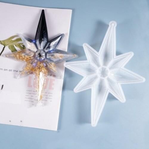 DIY Crafts Crystal Epoxy Resin Mold Anise Listed Pendant Casting Silicone Mould