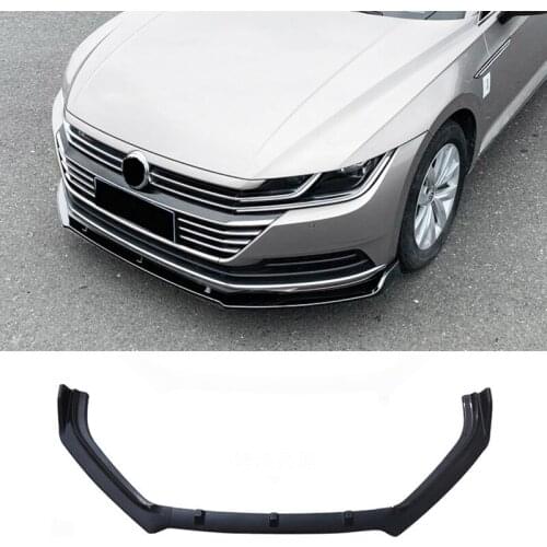 Applicable To For Passat CC Accessories 3Pcs Car Front Bumper Split Lip Body Kit Spoiler Diffuser Deflector 2019-21