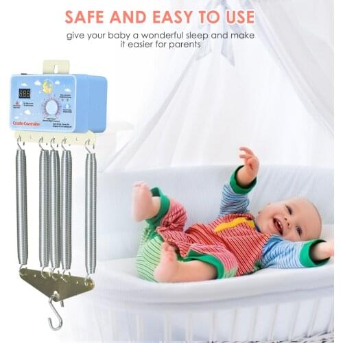 Electric Baby Swing Cradle And Hammock Controller,Hanging Electric Cradle Control With Adjustable Timer Swing Spring,Up To 19 Kg