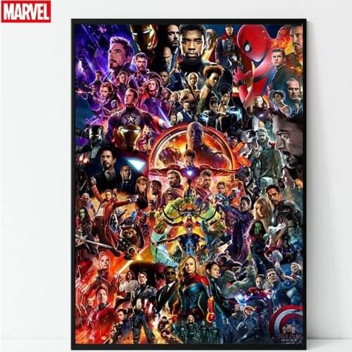 Avengers EndGame Canvas Poster Marvel Movie Poster Canvas Wall Art Home Canvas Painting for Living Room Home Decor Cuadros