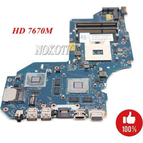 NOKOTION QCL50 LA-8711P 698399-501 698399-001 For HP Envy M6 M6-1000 Laptop motheroard DDR3 HD 7670M gpu