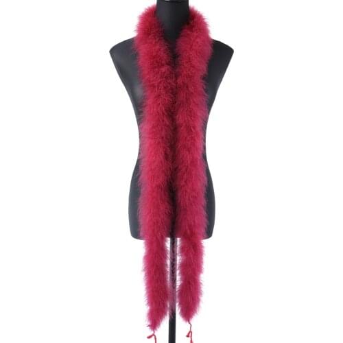 WCFeatherS 2Yards fluffy Marabou Feather Boa Dyed Turkey Shawl Wedding Party Decoration feathers Scarf