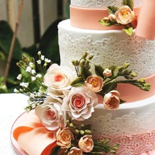 Leaves Silicone Mold Lace Mat Fondant Mould Cake Decorating Tool Chocolate, Gumpastes Mold, Sugarcraft Kitchen Gadgets