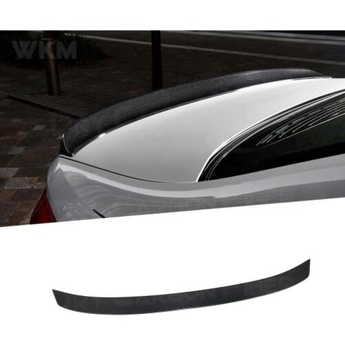 Dry Carbon Fiber Rear Spoiler Boot Trunk Trim Wings for BMW 5 Series G30 F90 M5 Sedan 2017 -2019 3D Style Spoiler FRP