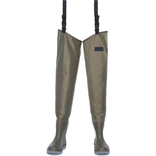Waterproof Fly Fishing Waders Breathable Lightweight Stocking Foot Hip Breathable Thigh Upstream Fishing Hunting Pants Boot