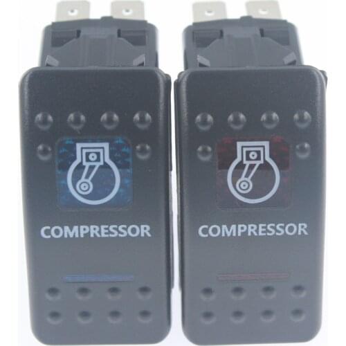 IP68 Waterproof 24V/10A,12V/20A LED OFF-ROAD Car Bus Marine Push Button Rocker Toggle Switch COMPRESSOR Symbol