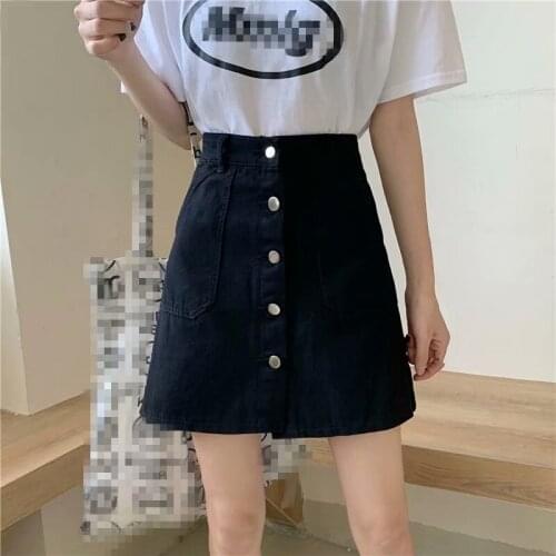 ZG1753 Lady denim skirt 2021 new spring and summer women high waist big size show thin skirt cheap wholesale