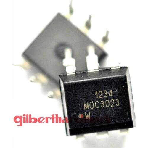 10*Photoelectric Coupling Moc3023 Transistor Output Dip-6 Straight Pin