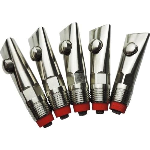 10pcs Anti-splash Pig Automatic Water Nipple Drinker Stainless Steel With filter Pig Water Feeder