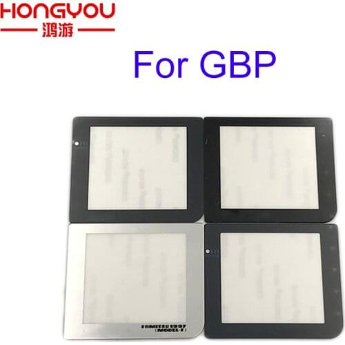 10pcs Replacement Part With / Withou Light Lamp Hole Screen Lens For Gameboy Pocket GBP silver Screen Lens Protector