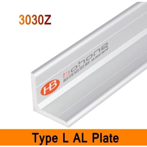3030Z Type L Aluminium Profile Long Angle Plate EN Standard DIY Brackets AL 3D DIY Printer Frame Metal Connector Workbench
