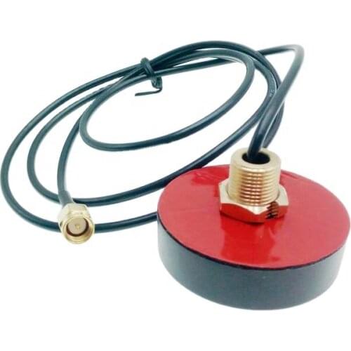 3dbi 4g screw mounting black puck antenna with 2m cable and sma male connector