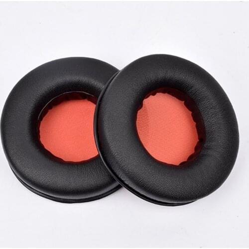1 Pair Elastic Faux Leather Ear Pads Protective Cover Headset Cushion Replacement Earmuffs for Razer Kraken-Pro USB 7.1