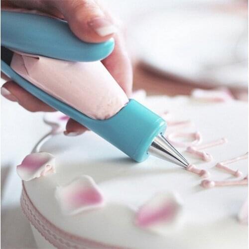 Pastry Icing Pen Cake Tools Piping Muffin Cake Decorators Kitchen Syringe Cream Tips Dessert Nozzle Accessories Tips Fondant Bag